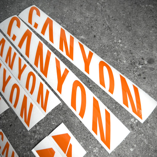 canyon车架贴纸蚕蛹公路车山地车单车贴改色喷漆个性反光防水前叉 - 图2