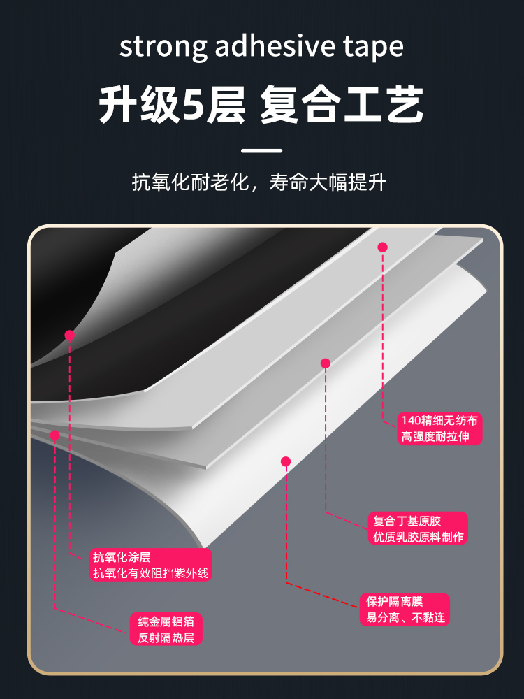 防水胶带屋顶补漏材料楼房顶裂缝强力漏水贴胶布车厢窗户丁基卷材-图0