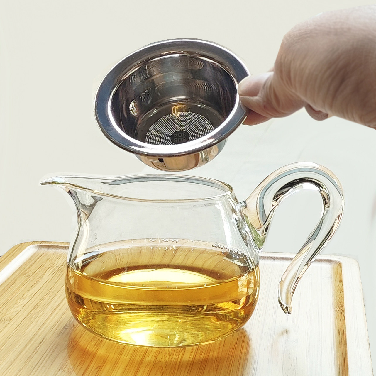 公道杯高硼硅耐热玻璃加厚加粗彩把分茶器均杯大容量茶漏一体公杯,淘宝优惠券,粉丝福利购,淘宝优惠卷