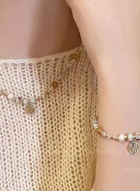 女新中式复古合金项链