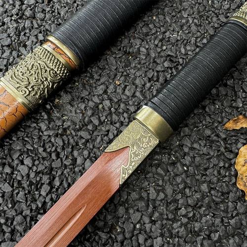 木刀唐横刀不良人埋鞘环首刀竹木制刀剑武士刃太刀玩具刀cos道具_虎窝淘