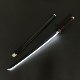 Smoke Kamado Tanjiro spray gradient Demon Slayer Nichirin knife glowing knife anime cos prop toy knife