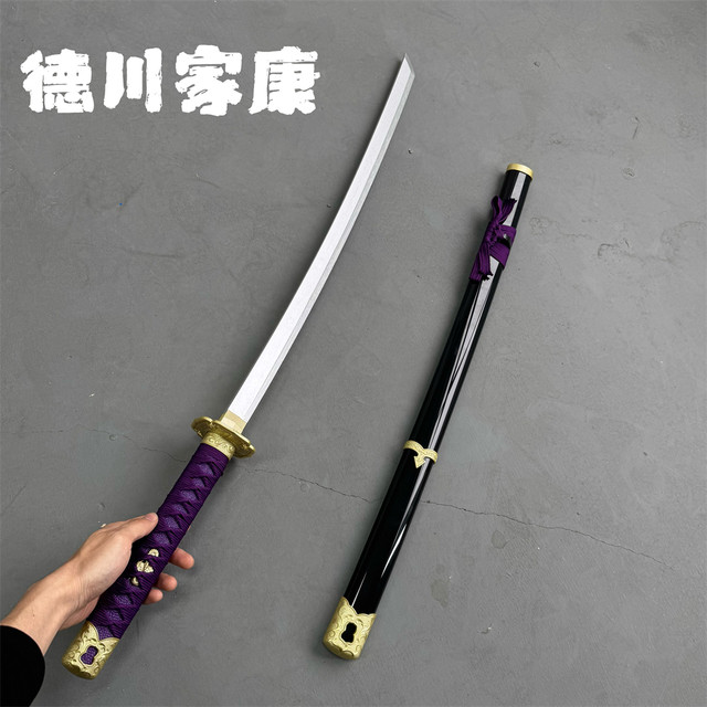 Wooden tachi Japanese knife wooden knife cos animation game film and television props decoration Tokugawa Ieyasu Takeda Shingen