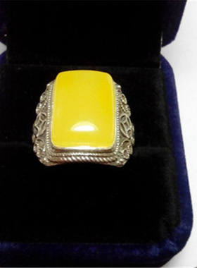 钱多多活口底座银戒指