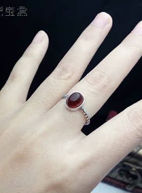 纯银复古麻花活口戒指空托