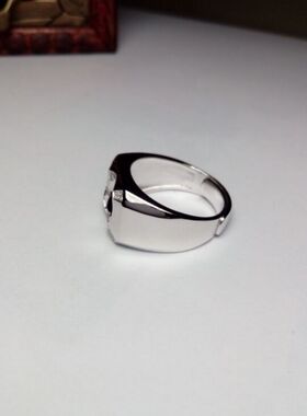 戒指托925银水钻活口戒托