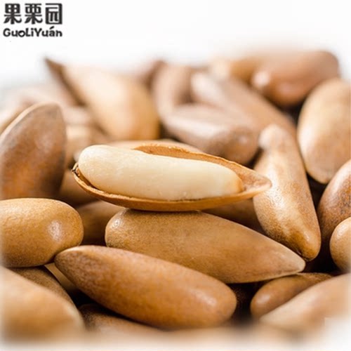 【果栗园】巴西原味松子长松子薄皮坚果零食大颗粒散装手剥 - 图1