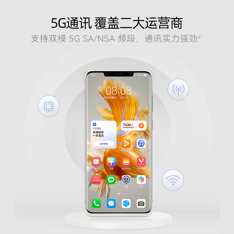 5G通信手机通讯壳适用华为mate50E/Pro/RS保时捷设计P50pro支持联通电信运营商双模5G超级快充