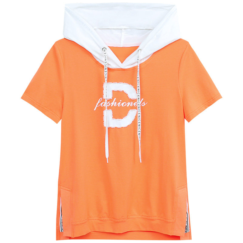 带帽短袖2020年夏季新款韩版宽松 婉奢T恤