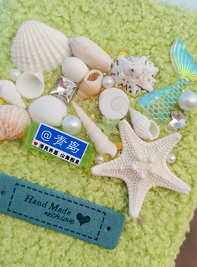 青岛纪念天然海星贝壳日记本北海大连烟台海边旅游纪念品伴手礼