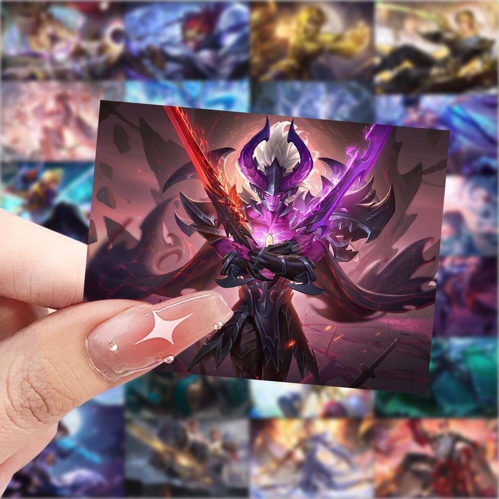 王者荣耀皮肤189张王者荣耀皮肤海报贴纸高颜值帅气游戏周边手账装饰贴画防水