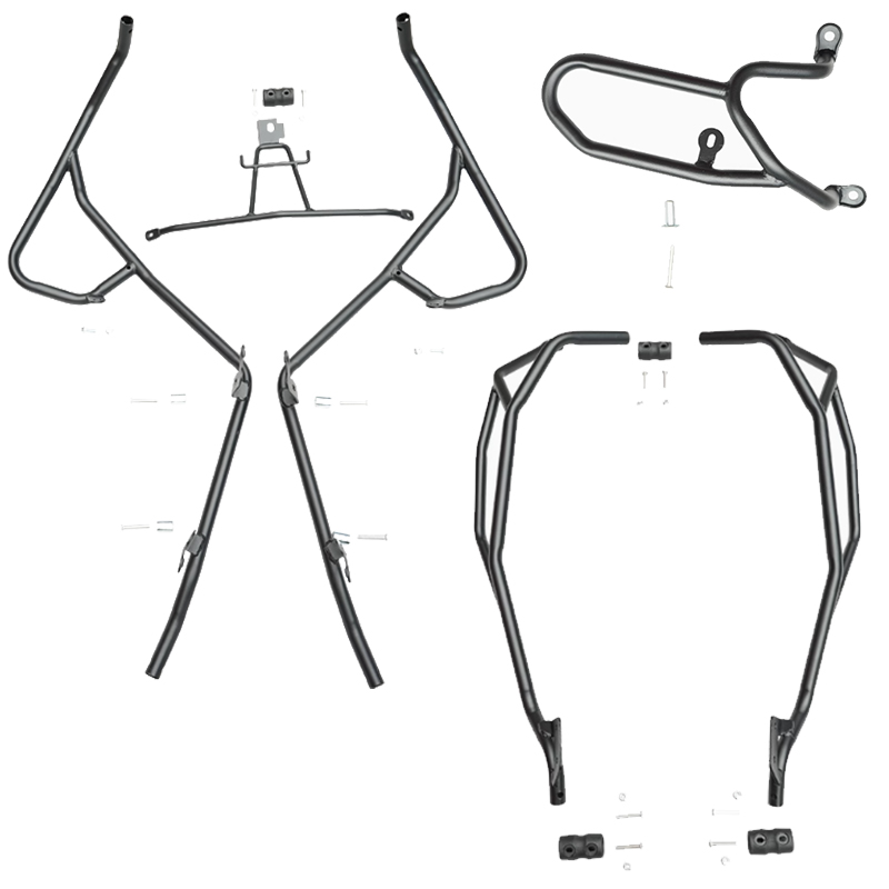 适用于雅马哈福颖JYM125T-2D护杠前后保险杠防摔尾箱改装后货架 - 图3