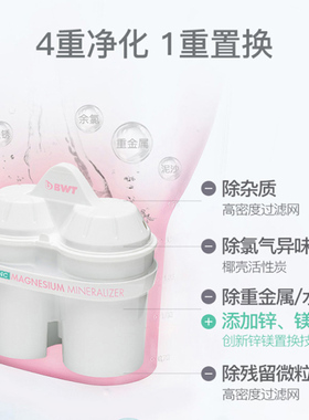 德国倍世BWT净水壶缤镁系列自来水过滤器过滤水壶进口2.7升家用