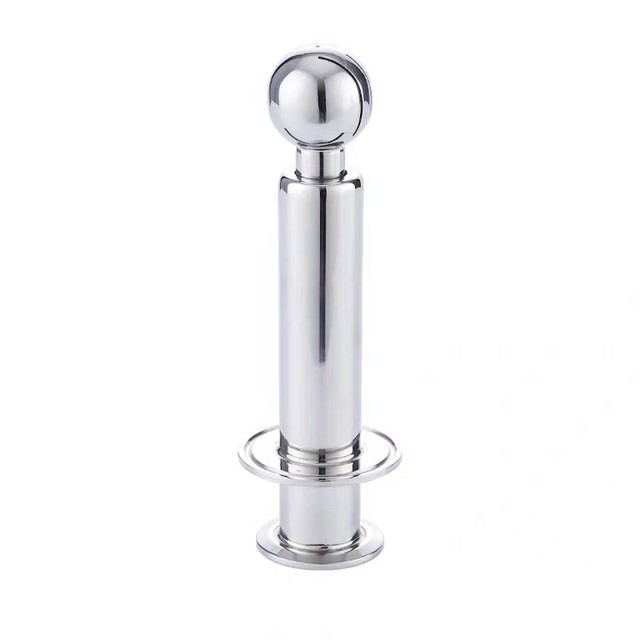 Stainless steel double chuck cleaning ball hygienic spray ball