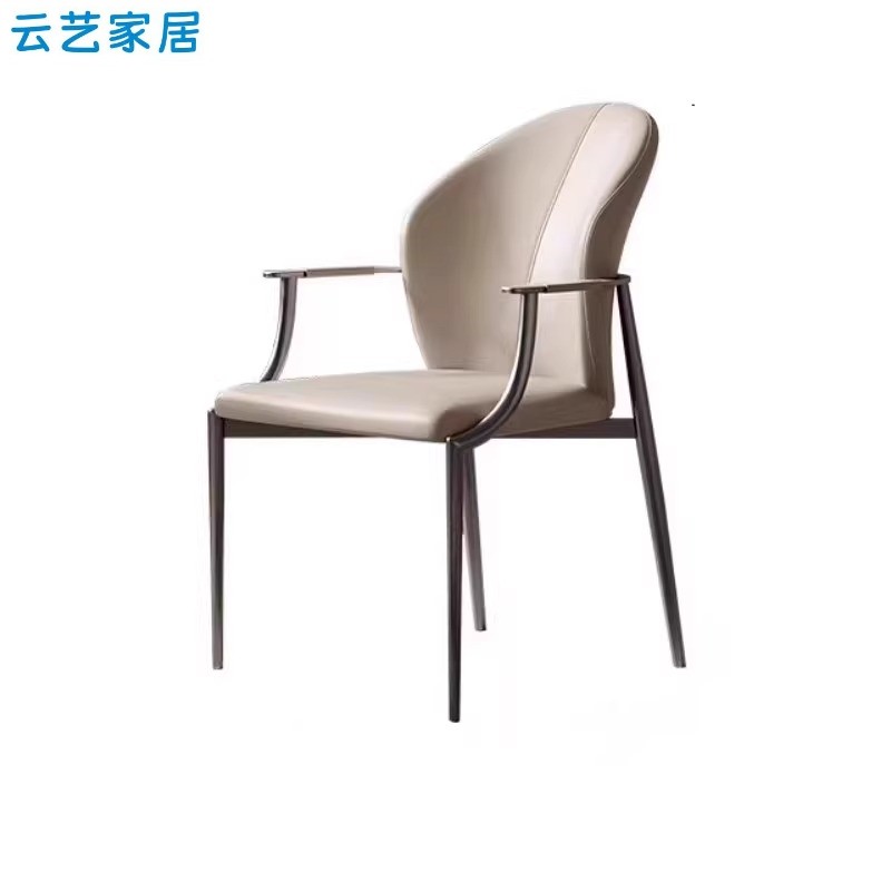 意式轻奢餐椅2025新款靠背椅子家用高级感主人椅酒店洽谈茶台椅子,淘宝优惠券,粉丝福利购,淘宝优惠卷