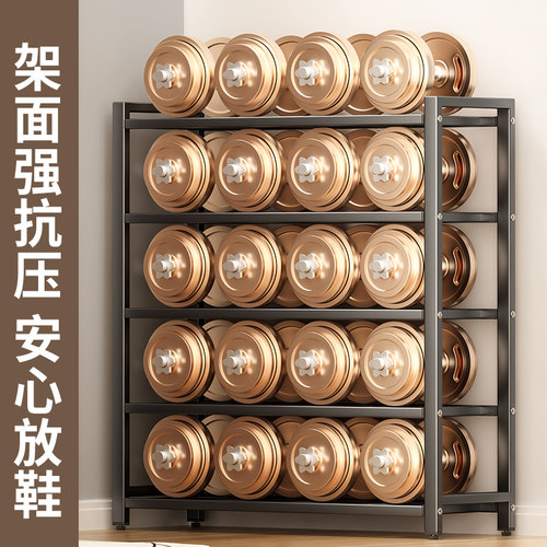 新款简易小鞋架多层家用门口室内宿舍入户门鞋子收纳神器加厚鞋柜 - 图3