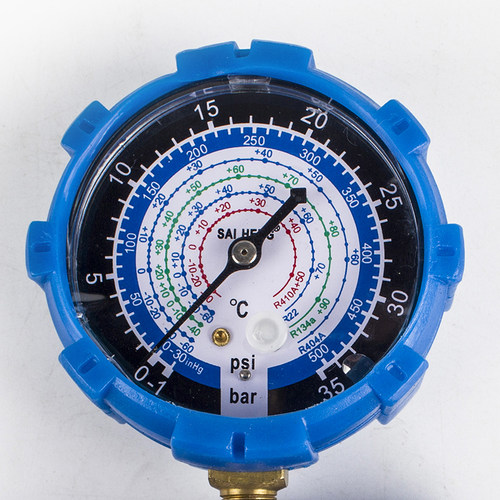 加氟表雪种冷媒R22/R410/R32空调变频定频冰箱加氟压力表工具套装 - 图2