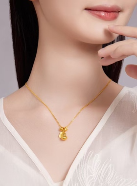 金色葫芦项链招财送女友送闺蜜