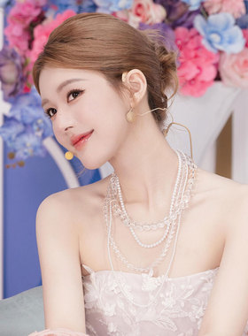 露丝同款水晶可拆卸叠戴项链