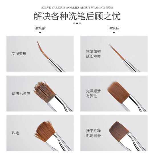 Gaoy Goya pen washing water nail art special pointed mouth gel cleaning solution nail polish glue phototherapy brush tool