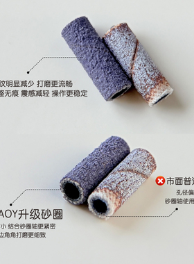 gaoy戈雅新升级美甲砂圈卸甲专用耐磨打磨头快速刻磨本甲轴心工具