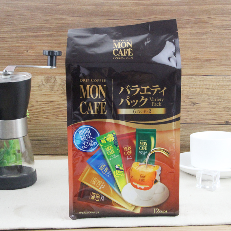 日本进口MON CAFE滴漏滤挂式挂耳咖啡包美式黑咖啡粉浓郁醇香包邮 - 图2