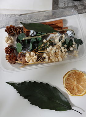 干花diy材料永生花diy相框团扇
