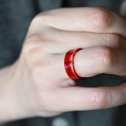 Heymen Black Door Baoxue Each one is different, unique resin ring, niche style