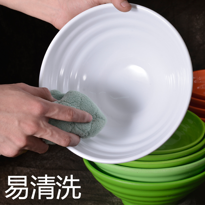 密胺餐具面碗商用麻辣烫碗大碗塑料米线汤粉拉面条汤碗面馆专用碗 - 图2