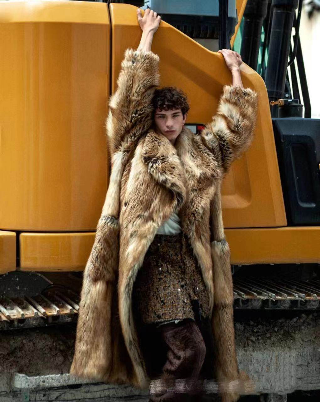 Givenchy Oversized Faux Fur Coat