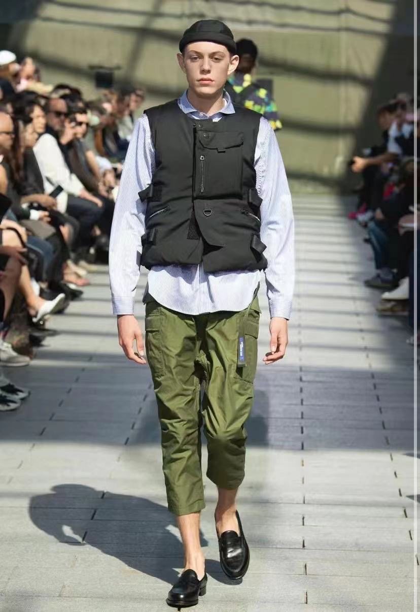 MRLEECDGjunya independent style multi-pocket down vest detachable camouflage jacket vest