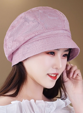 新款春夏帽子女帽盆帽薄帽度假帽