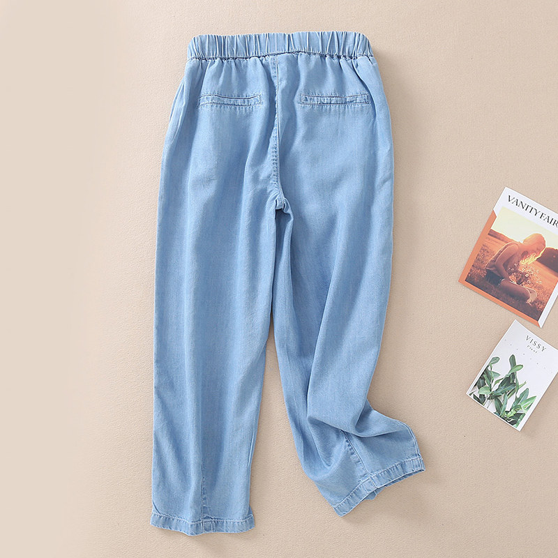 2020夏季高腰天丝超薄冰丝牛仔裤 芸篇牛仔裤