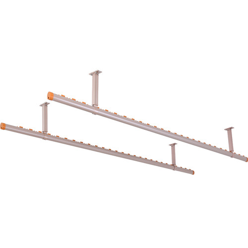 晾衣杆阳台顶装单杆小户型隐形固定式室外吊顶式晾衣架晒衣架悬挂 - 图3