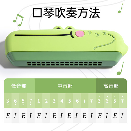 儿童口琴宝宝专用口风琴幼儿小喇叭婴儿可吹奏乐器初学者入门玩具-图2