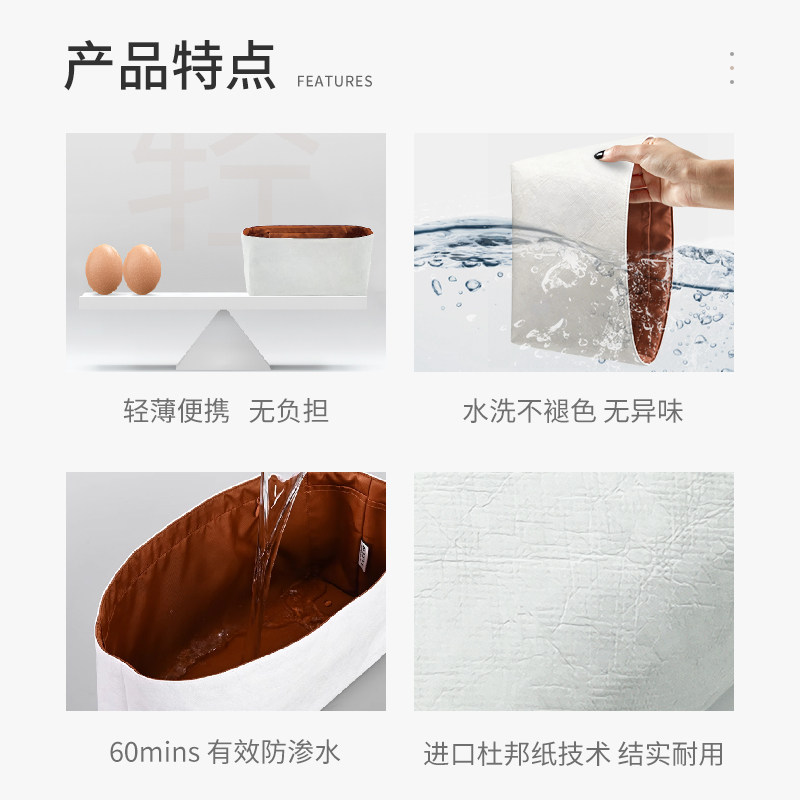 适用MiuMiu缪缪公文包保龄球波士顿手提包杜邦纸内胆包中包内袋,淘宝优惠券,粉丝福利购,淘宝优惠卷