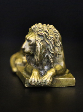 书友礼品家居爬狮纯铜