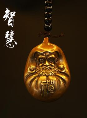 铜万福达摩祖师黄铜达摩禅意摆件