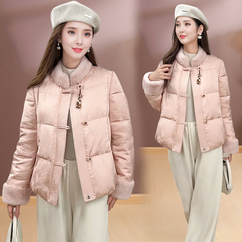 今年流行国风短款羽绒服女25冬装新款小个子妈妈装新中式加厚外套,淘宝优惠券,粉丝福利购,淘宝优惠卷
