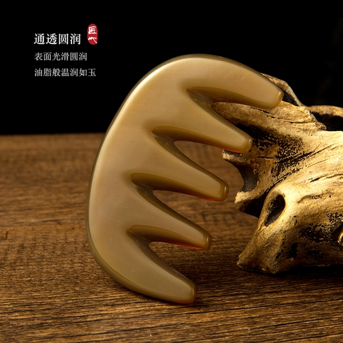 Pailang Пять -зубчатый меридиан Гэт -глава Meridian расчесывает дноуглубительные дноугромы в домашней расческе для груди, коровьи рога, расчесать, голова