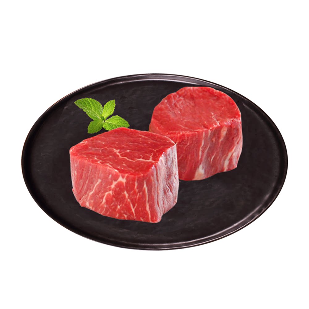 【冷鲜短保】天莱香牛谷饲安格斯菲力牛排有机原切宝宝辅食生牛肉