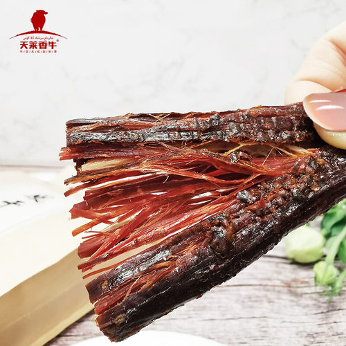 天莱香牛风干手撕牛肉干200g办公室休闲户外零食儿童新疆特产肉脯 - 图2