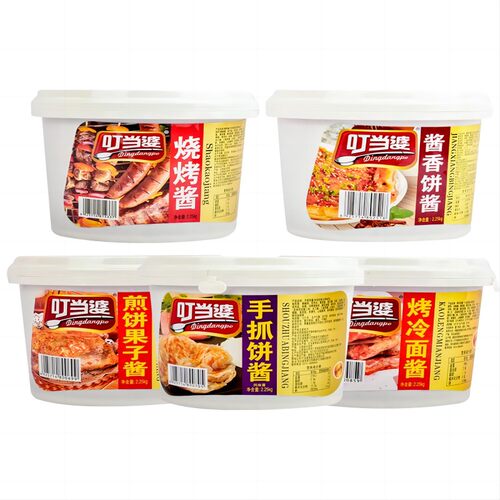 叮当婆煎饼果子手抓饼东北烤冷面鸡蛋灌饼烤面筋烧烤酱商用酱调料 - 图3