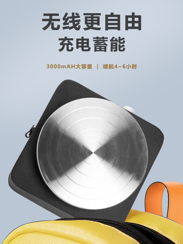 迷你儿童礼物陶艺拉胚机小型充电拉坯机手工制作指尖陶泥陶艺机 - 图0
