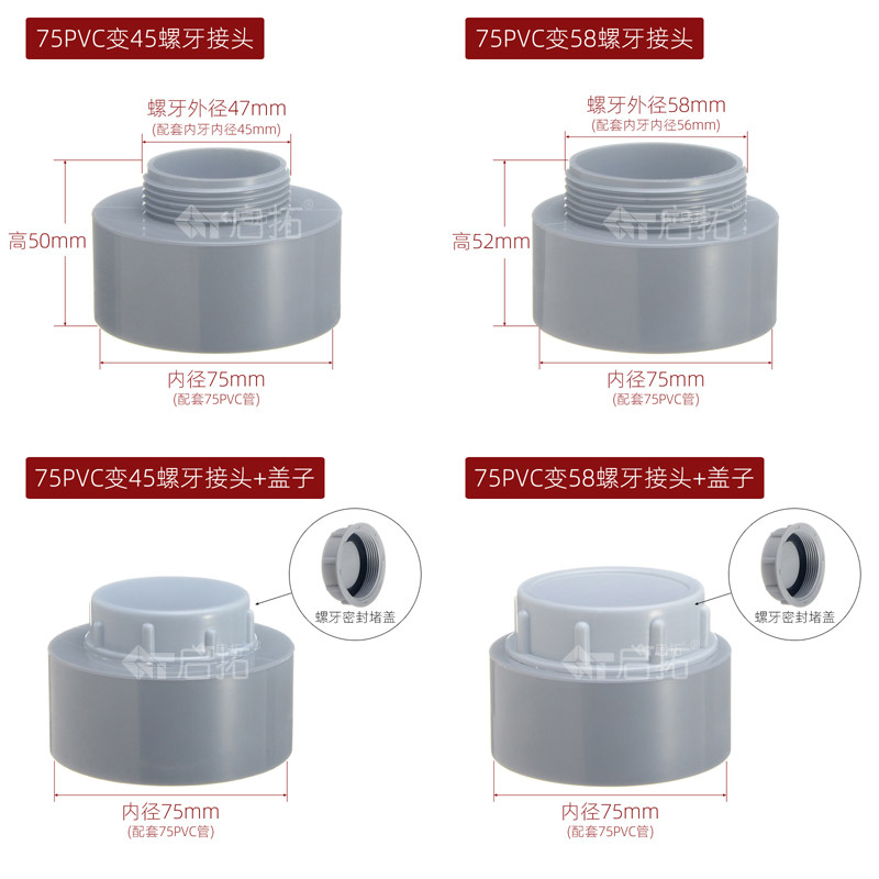 厨房洗菜盆下水双头排水软管 75PVC管密封连接水槽防臭防虫防溢水,淘宝优惠券,粉丝福利购,淘宝优惠卷