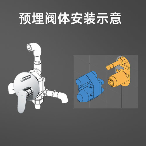 TOTO暗装入墙式花洒面板TBS04304 04303B埋墙家用淋浴面板(11) - 图1
