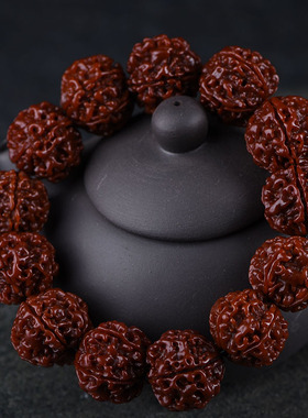 至善工艺正宗机刷包浆玉化金刚菩提子手串佛珠手链流行男女文玩