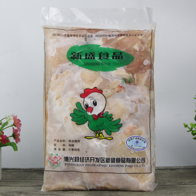 乇乇正肉约1.6kg*6包 去骨带皮上腿肉毛毛肉 汉堡腿肉冷冻生鸡肉 - 图0