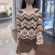 Women's new spring and autumn striped fringed sweater tops