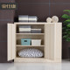 Balcony storage cabinet with wheels for household low cabinet with drawers